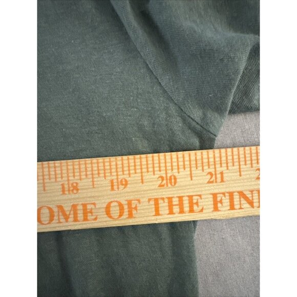 Theory Men’s Sz L Open Collar Cotton Jersey Green Polo Shirt Soft - Picture 7 of 8